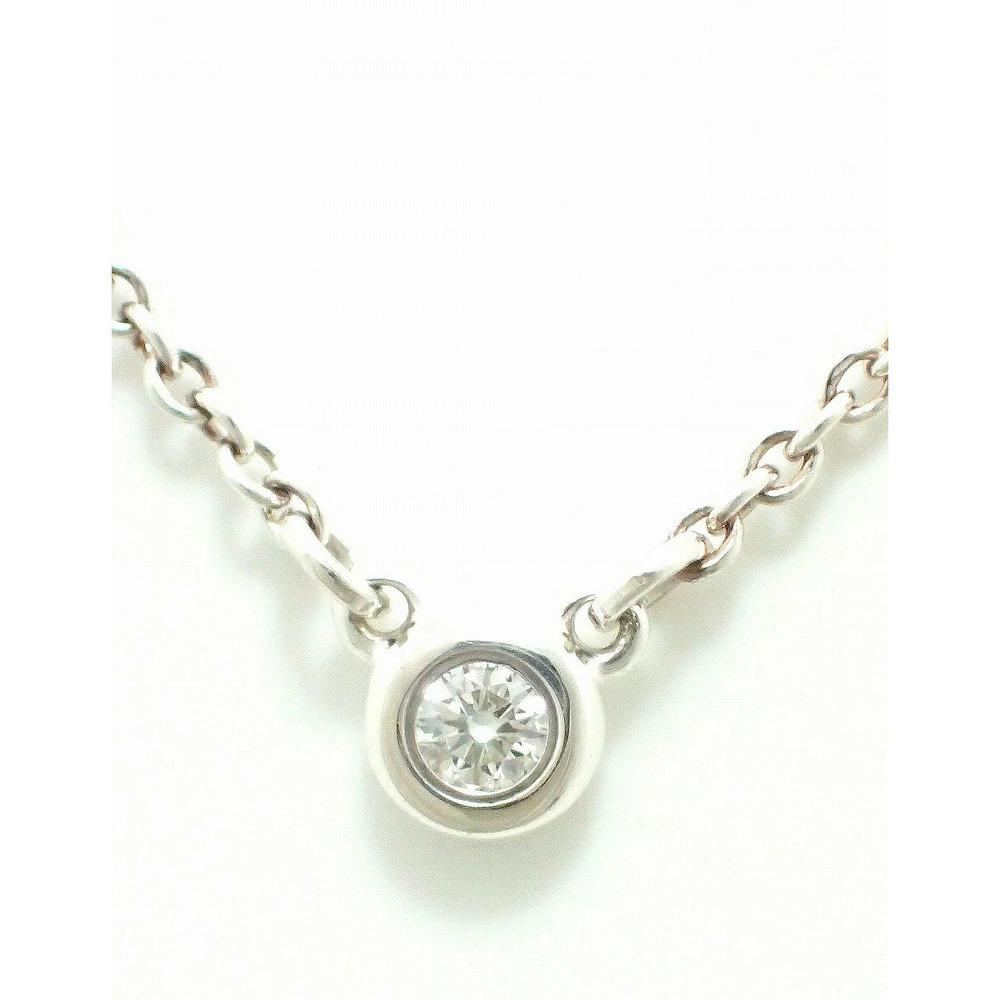 TIFFANYCo Tiffany By the Yard Necklace Silver Diamond